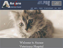 Tablet Screenshot of ancarevet.com